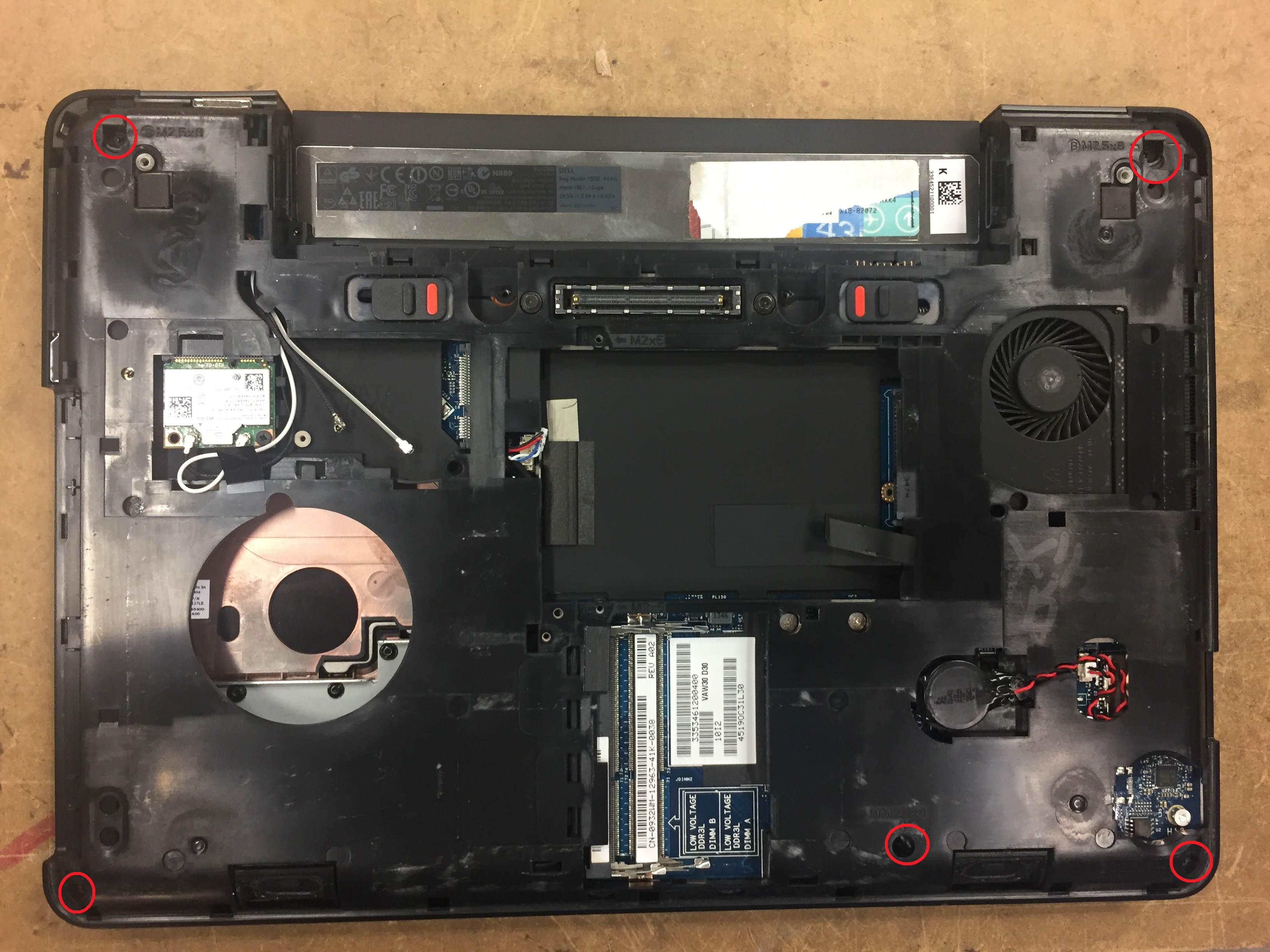 Dell Latitude E5440 Disassembly - Motherboard Replacement